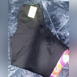 Emilio Pucci Black Kids Bottoms with Multicolor Trim